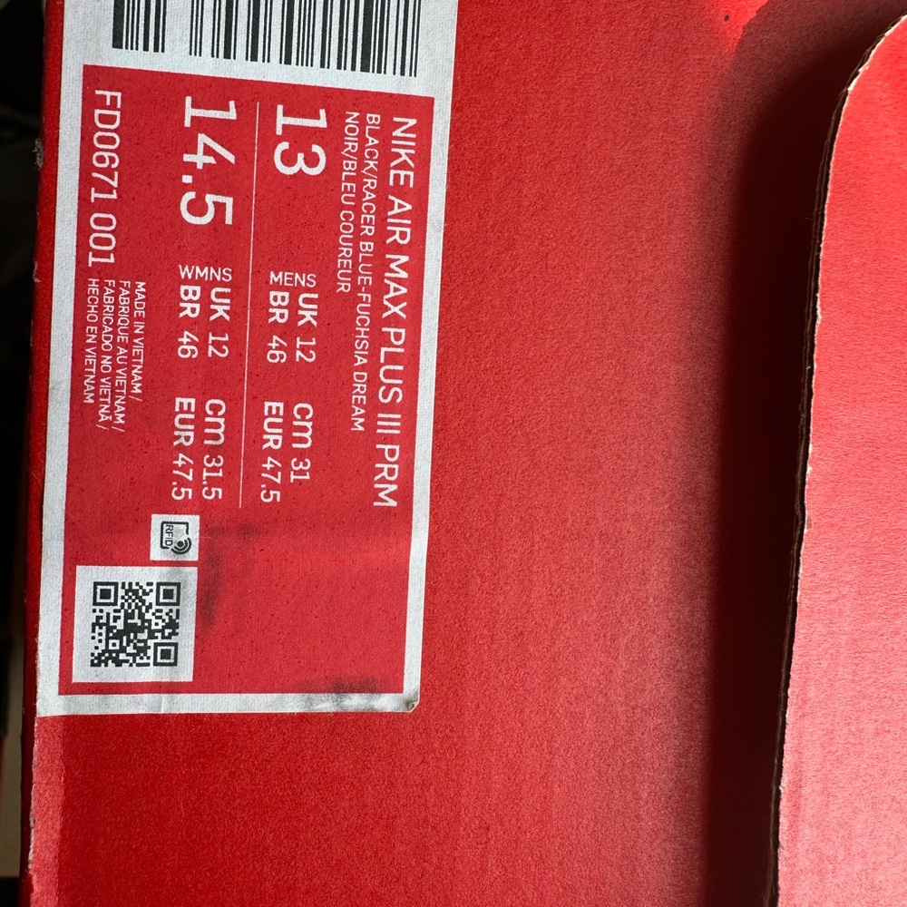 Nike Air Max Plus III PRM in Red and Blue